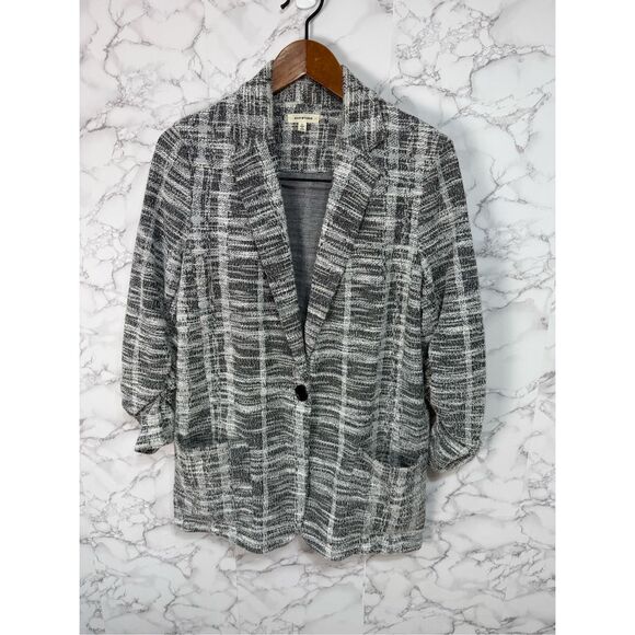 Max Studio Women’s Blazer Jacket sz L Textured G29 - Picture 1 of 7